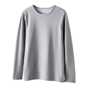 新款抗菌双面德绒保暖内衣男士加绒加厚上衣秋冬季发热打底衫套装