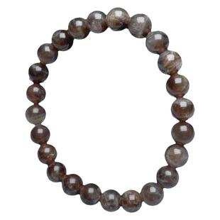 天然太阳石手链女单圈黑金色星辉骨干太阳石手串甜美水晶饰品礼物