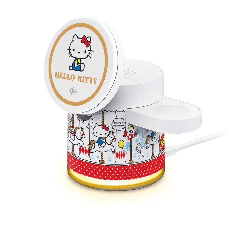 QI2认证hellokitty三合一无线充