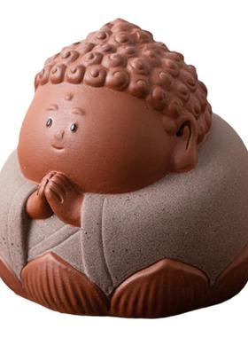 晨翔创意可爱小如来茶宠摆件装饰