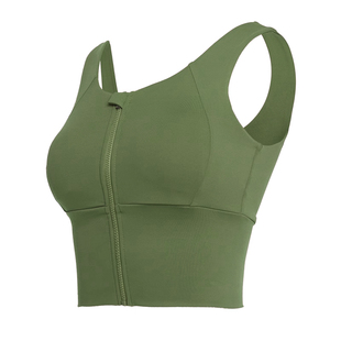 运动内衣女防震防下垂专业跑步拉链瑜伽背心普拉提高强度健身文胸