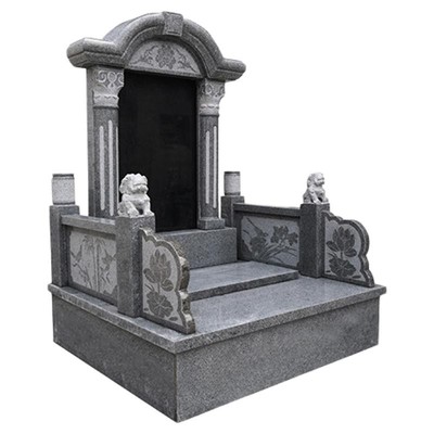 石雕墓碑定制传统影雕刻字石碑