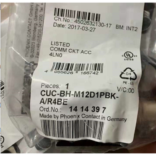 议价菲尼克斯凤凰现货CUC-BH-M12D1PBK-A/R4BE原装正品连接器1414