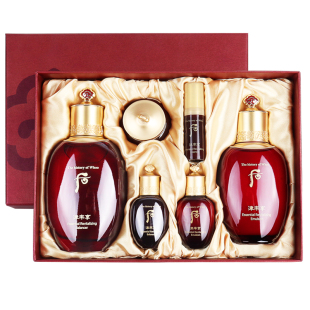 圣诞【专柜正品】韩国WHOO后津率享亢皱补水水乳护肤套盒天气丹套