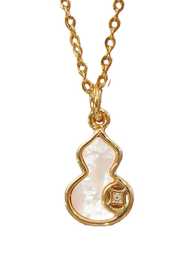 B铜钱福禄葫芦项链女2025新款轻