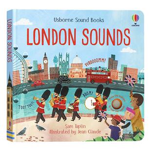 Usborne 伦敦发声书 英文原版绘本 London Sounds book 按键发声纸板书 儿童英文启蒙认知故事书 亲子共读睡前读物 Sam Taplin