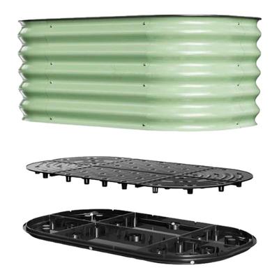 金属种植箱户外种菜专用花盆庭院阳台可移动铝合金花箱大号花菜箱