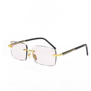 天然水晶石镜冰糖色水晶眼镜东海水晶石头眼镜茶色太阳镜润目养眼