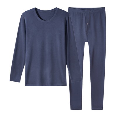 健将男纯棉加厚秋衣秋裤保暖套装