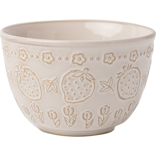 肆月法式浮雕米饭碗小碗儿童吃饭碗高颜值面碗大汤碗家用2026新款