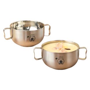 卡皮巴拉316不锈钢儿童碗可爱汤碗食品级家用宝宝吃饭碗餐具防摔