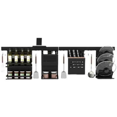 厨房置物架免打孔厨房置物架铝