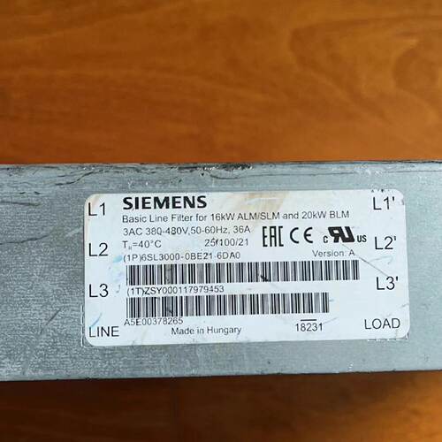 【议价】6SL3000-0E21-6DA0滤波器，拆机，