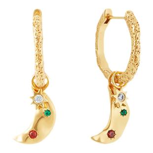 Neverfar未远之境系列月亮彩饰可拆卸耳环女耳饰独特耳环