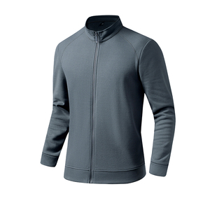 山羊绒男士夹克外套春秋冬季新款立领宽松休闲保暖加绒卫衣男上衣