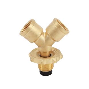 煤气罐燃气瓶三通阀一分二路接头家用灶具天然液化气瓶接口分流阀