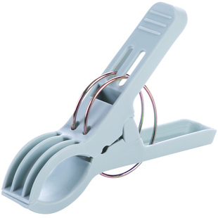 居家家大号防风加厚被子夹5个装 家用塑料大夹子强力固定晒晾衣夹