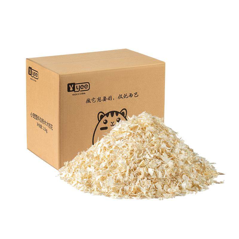 yee刨花仓鼠垫料木屑白杨木片金丝熊花枝夏天季专用大片无尘用品