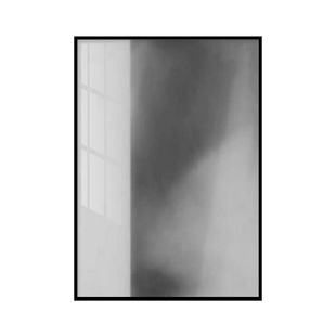 简约现代网红搭配选画抽象艺术风黑白挂画灰色沙发大幅落地装饰画