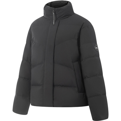 李宁女健身80%鸭绒保暖短羽绒服