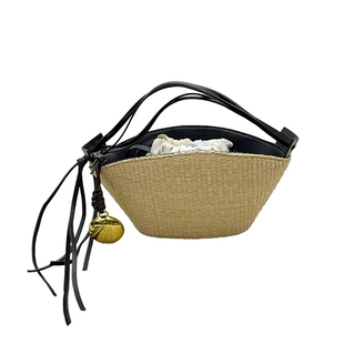 JACQUES WEI 2025新款翡冷翠小拎包化妆包女士精致高端草编手拿包