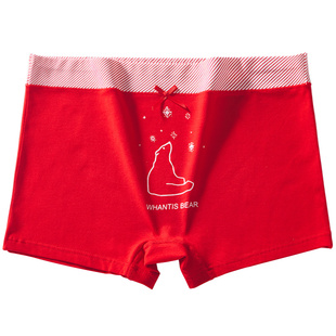 女童内衣套装本命年12岁马年发育期红色小背心青少年女孩内裤袜子