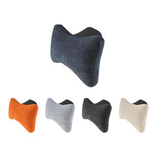 适用保时捷帕拉梅拉911帕美插入式头枕Alcantara翻毛皮运动腰靠垫