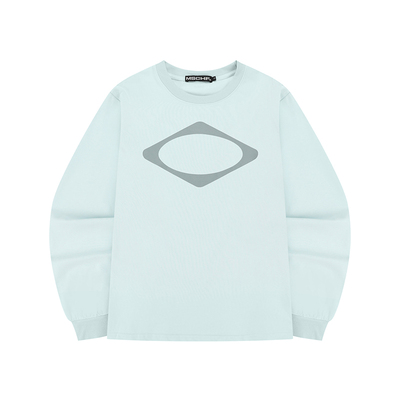 REOY STUDIO定制MSCHF24ss新品菱形简约印花百搭休闲ins长袖T恤衫