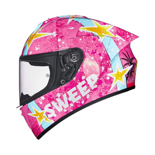 SWEEP摩托车头盔碳纤维骑行机车全盔男女骑士装备全覆式个性四季