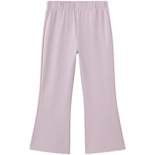 英氏童装女童微喇叭裤运动高弹春秋款儿童速干裤子春季外出瑜伽裤