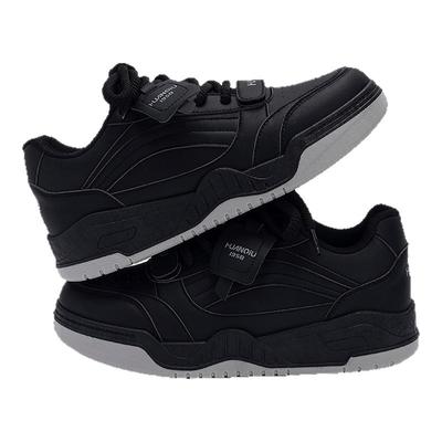 环球内增高黑色鞋子男鞋2025新款秋季厚底休闲鞋百搭低帮运动板鞋