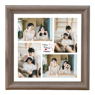 情侣相框定制合照姓氏挂墙冲洗打印照片加带纪念册diy创意摆台