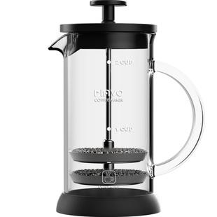 Mavo咖啡壶 玻璃法压壶/家用不锈钢法式滤压壶 耐热冲茶器