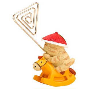 三尺鲤故宫文具 宫猫便签夹办公桌面摆件可爱博物文创书签标签夹便条夹小夹子相片夹高颜值新年生日礼物