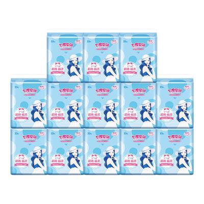 七度空间卫生巾女姨妈超薄日用夜用275组合装整箱官方正品