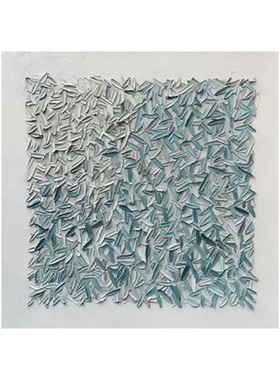 可班艺术纯手绘油画肌理感抽象画