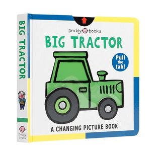 英文原版 A Changing Picture Book Big Tractor 大拖拉机 0-3岁低幼儿童学龄前早教英语启蒙阅读绘本 英文版 进口英语原版书籍