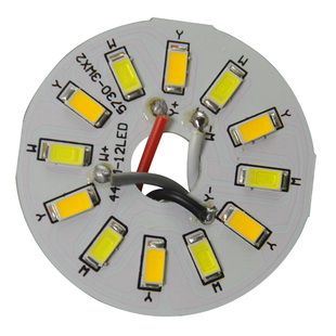 led光源板三色变光分段水晶吊灯芯餐厅客厅灯片led双色改造板替换