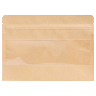 透明cp牛皮纸开窗袋茶砖专用防潮加厚拉链密封袋福鼎白茶包装袋子