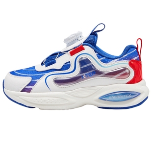 特步儿童秋季新款小童跑步鞋旋转纽扣男童运动鞋女童宝宝休闲鞋