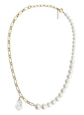 小众设计感ins冷淡风镀金珍珠链