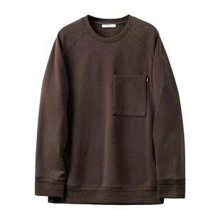 高支精棉纳米纤维膜摇粒绒加绒卫衣男春秋冬上衣