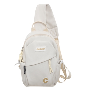 花曦家  紫色胸包女式胸前包单肩斜挎包女大学生女款新款挎包腰包