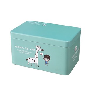 创意桌面零食糖果带盖盒子密封零钱铁盒大号长方形信封储物收纳盒