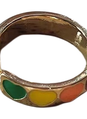 多巴胺日韩甜美戒指可口可调节