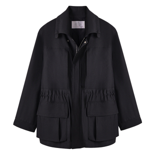 Acme cultum纯羊毛易护理薄款立领猎装夹克外套男宽松廓形上衣春