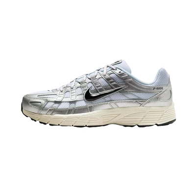 耐克/Nike P-6000 银白色网面复古缓震耐磨休闲跑步鞋 CD6404-105