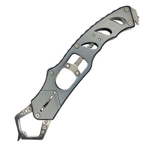 夜光铝合金控鱼器路亚钳套装304控鱼钳多功能鹰嘴剪PE线取钩剪刀