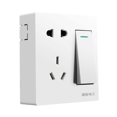 多孔16a明盒超薄开关插座面板