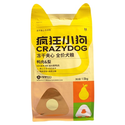 疯狂小狗狗粮1.5kg全价犬粮3斤